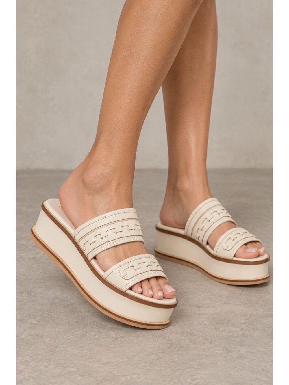 NEW Kelsi Dagger Brooklyn Drift Platform Sandals Size 8.5